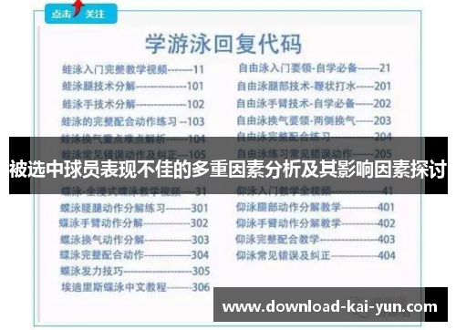 被选中球员表现不佳的多重因素分析及其影响因素探讨